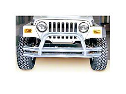 Rugged Ridge 3-In Double Tube Front Bumper SS 76-06 Models - 11563.01