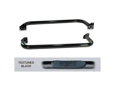Rugged Ridge 3-In Round Side Step Black 97-06TJ - 11591.04