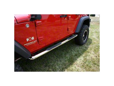 Rugged Ridge 3-In Round Side Step SS 07-18 Jeep Wrangler - 11593.06