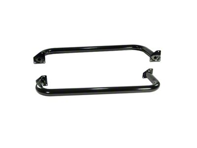 Rugged Ridge 3-In Round Side Steps Black 97-06 Jeep Wrangler - 11590.04