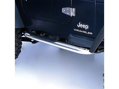 Rugged Ridge 3-In Round Tube Steps 97-06TJ - 11593.04