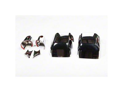 Rugged Ridge 4-Pc Mirror/Arm Cover Kit Chrome 07-18 Jeep Wrangler - 13311.03