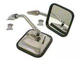 Rugged Ridge 55-86 Jeep CJ Chrome CJ-Style Side Mirror Kit - 11010.01