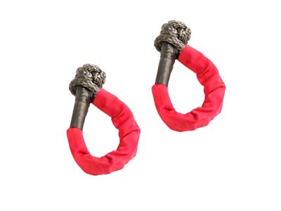 Rugged Ridge 7/16-Inch Soft Rope Shackles; 7,500 lb.