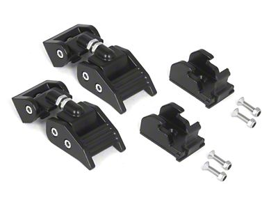 Rugged Ridge 97-06 Jeep Wrangler TJ Black Aluminum Hood Catches - 11210.15
