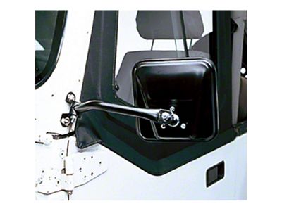 Rugged Ridge 97-06 Jeep Wrangler TJ Black CJ-Style Side Mirror - 11001.08
