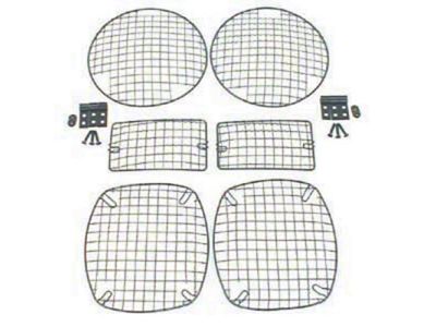 Rugged Ridge 97-06 Jeep Wrangler TJ Black Stone Guard Set - 11236.01