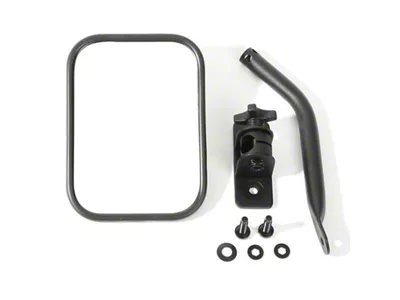 Rugged Ridge 97-18 Jeep Wrangler Textured Black Rectangluar Quick Release - 11025.18