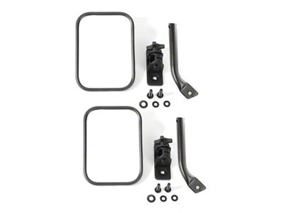 Rugged Ridge 97-18 Jeep Wrangler Textured Black Rectangular Stubby Trail - 11025.22