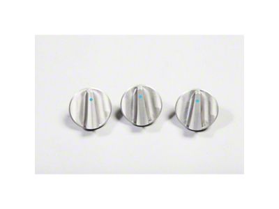 Rugged Ridge Alum Climate Control Knob Set Blue 07-10 Jeep - 11420.05