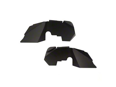 Rugged Ridge Aluminum Fender Liners Front Black 07-18 Jeep Wrangler - 11615.07