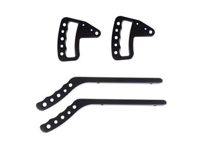Rugged Ridge Aluminum Grab Handles F/R Kit Black 07-18 Jeep - 13505.50
