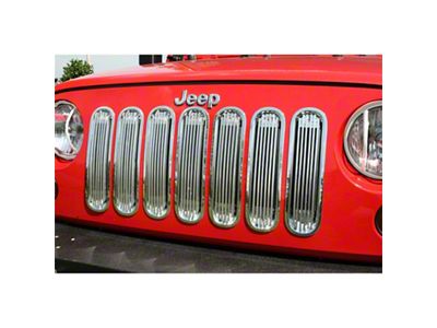 Rugged Ridge Billet Grille Insert Polished Alum 07-18 Jeep Wrangler - 11401.20