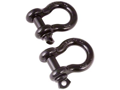 Rugged Ridge Black 7/8th Inch D-Shackles - 11235.06