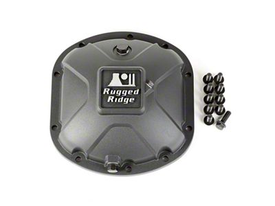 Rugged Ridge Boulder Aluminum Differential Cover Dana 30 Black - 16595.13