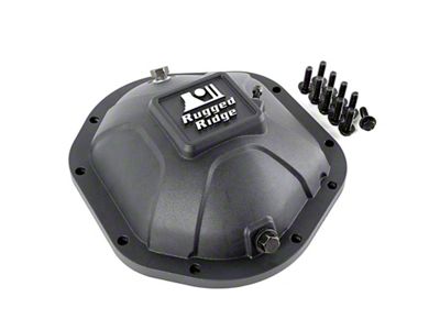 Rugged Ridge Boulder Aluminum Differential Cover Dana 44 Black - 16595.12