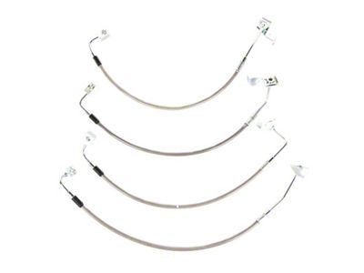 Rugged Ridge Brake Hose Kit Braided Stainless 07-18 Jeep Wrangler - 16734.10