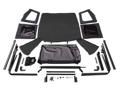 Rugged Ridge Complete Soft Top w/Black Frame 76-95 Jeep Wrangler - 13781.15