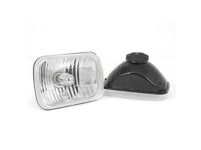 Rugged Ridge Crystal H2 Headlights Rectangular 87-95 Jeep Wrangler YJ - 12402.82