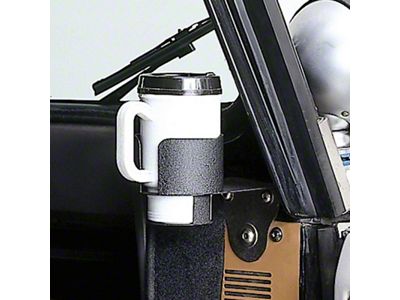 Rugged Ridge Cup Holder Windshield Mount 76-95 Jeep CJ / - 13306.01