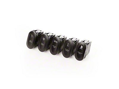 Rugged Ridge Etched 2-Position Rocker Switch Set of 5 - 17235.12