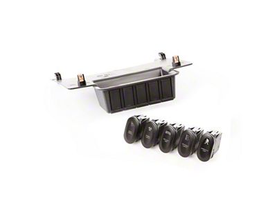 Rugged Ridge Etched Lower 5 Switch Panel Kit 11-18 JK - 17235.73