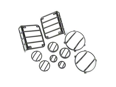 Rugged Ridge Euro Guard Kit 10-Piece Text.Black 07-18 Jeep Wrangler - 12496.31