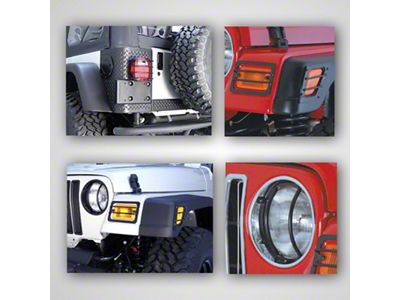 Rugged Ridge Euro Guard Light Kit 97-06 Jeep Wrangler TJ - 12495.02