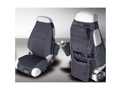 Rugged Ridge Fabric Seat Protectors Black 76-06 Jeep CJ / - 13235.01