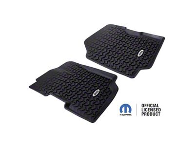 Rugged Ridge Floor Liner Front Black 1976-1995 Jeep Logo CJ-7 - DMC-12920.22