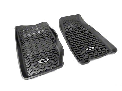 Rugged Ridge Floor Liner Front Black 1984-2001 Logo Cherokee - DMC-12920.25