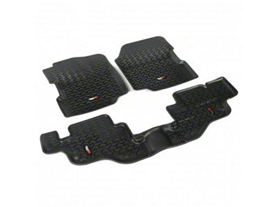 Rugged Ridge Floor Liner Front/Rear Black 1976-1986 Jeep CJ-7 / - 12987.09