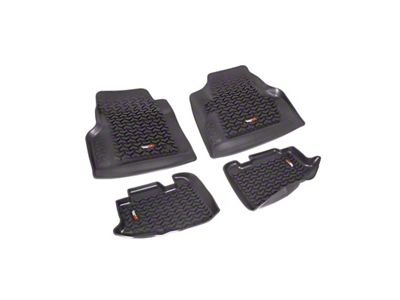 Rugged Ridge Floor Liner Front/Rear Black 1997-2006 Jeep Wrangler TJ - 12987.10