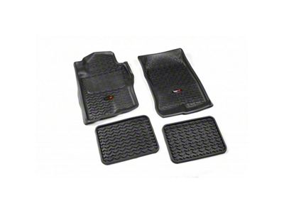 Rugged Ridge Floor Liner Front/Rear Black 2005-2015 Nissan Pathfinder / Xterra