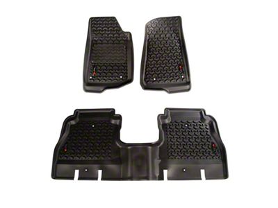 Rugged Ridge Floor Liner Front/Rear Black 2018-2020 Jeep Wrangler JL - 12987.05