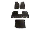 Rugged Ridge Floor Liner Front/Rear/Cargo Black 18-21 Jeep Wrangler JL - 12988.05