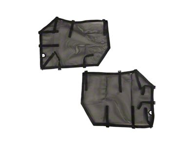 Rugged Ridge Fortis Tube Door Covers Front Pair Black 18-20 - 13579.53
