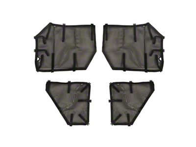 Rugged Ridge Fortis Tube Door Covers Full Set Black 07-18 - 13579.58