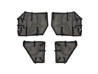 Rugged Ridge Fortis Tube Door Covers Full Set Black 18-20 - 13579.55