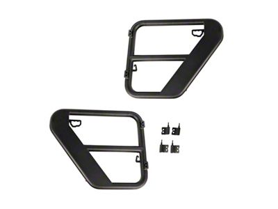 Rugged Ridge Fortis Tube Doors Rear 07-18 Jeep Wrangler JK - 11509.32