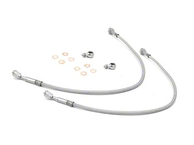 Rugged Ridge Front Brake Hoses Stainless 97-06 Jeep Wrangler TJ - 16734.08