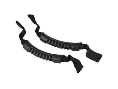 Rugged Ridge Front Headrest Grab Handles Black 07-20 JK/JL/JT - 13305.10