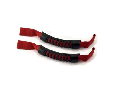 Rugged Ridge Front Headrest Grab Handles Red 07-20 JK/JL/JT - 13305.11