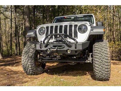 Rugged Ridge HD Bumper Stubby Front 07-18 Jeep Wrangler JK - 11540.32