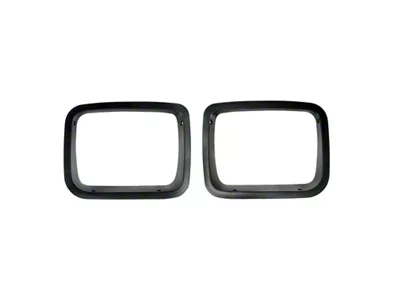 Rugged Ridge Headlight Bezels Black 87-95 Jeep Wrangler YJ - 12419.24