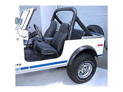 Rugged Ridge High-Back Front Seat Non-Recline Black 76-02 CJ&Wrangl - 13401.01