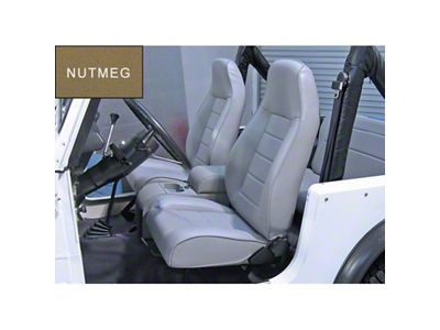 Rugged Ridge High-Back Front Seat Reclinable Nutmeg 76-02 CJ&Wran - 13402.07