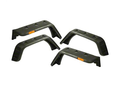 Rugged Ridge Hurricane Fender Flare Kit EU Textured 07-18 Jeep - 11640.09