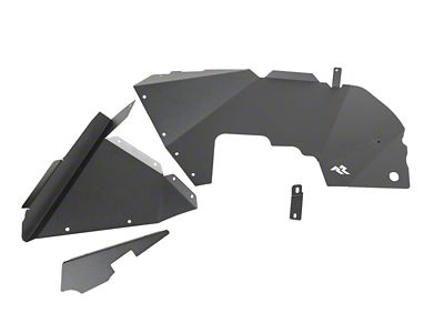 Rugged Ridge Inner Fender Liners Frnt Aluminum Black 18-20 Jeep - 11615.61