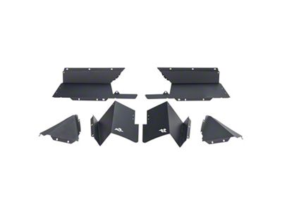 Rugged Ridge Inner Fender Liners Rear Aluminum Black 20-21 Jeep - 11615.63